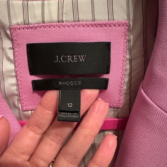 J. Crew Pink Blazer with Gold Buttons - Picture 2 of 6